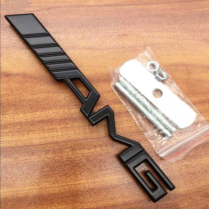 Metal English Car Stickers for Mercedes AMG Trunk
