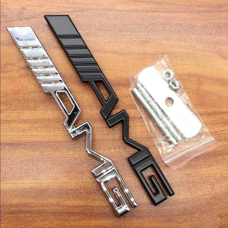 Metal English Car Stickers for Mercedes AMG Trunk
